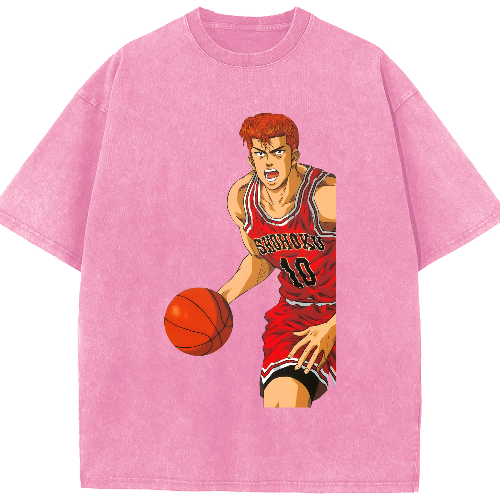 （画像用） SLAM DUNK／スラムダンク 綿100% ヴィンテージ風 半袖Tシャツ（フロントプリント）